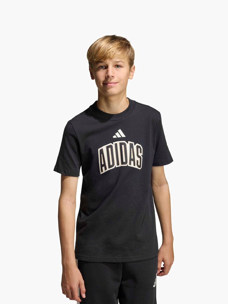 Crew Neck Short Sleeves T-Shirt with Logo Print