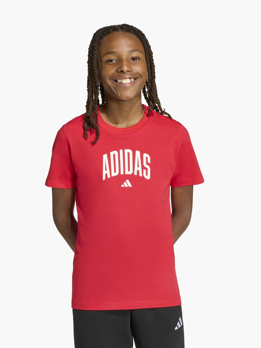 Crew Neck Short Sleeve T-Shirt with Logo Print