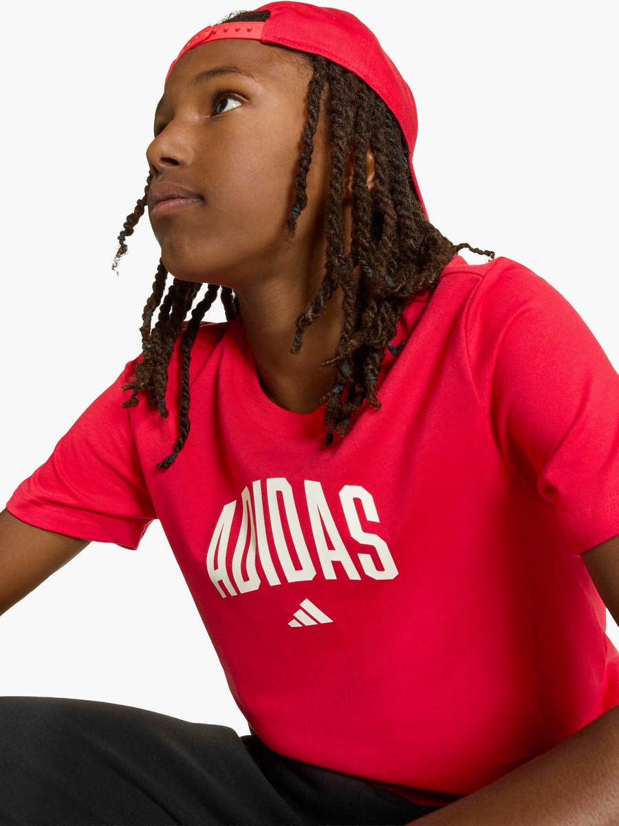 Crew Neck Short Sleeve T-Shirt with Logo Print