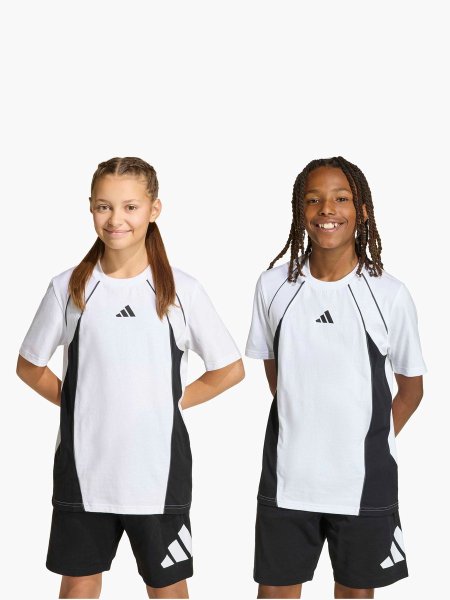 Crew Neck Short Sleeve T-Shirt with Contrast Panel