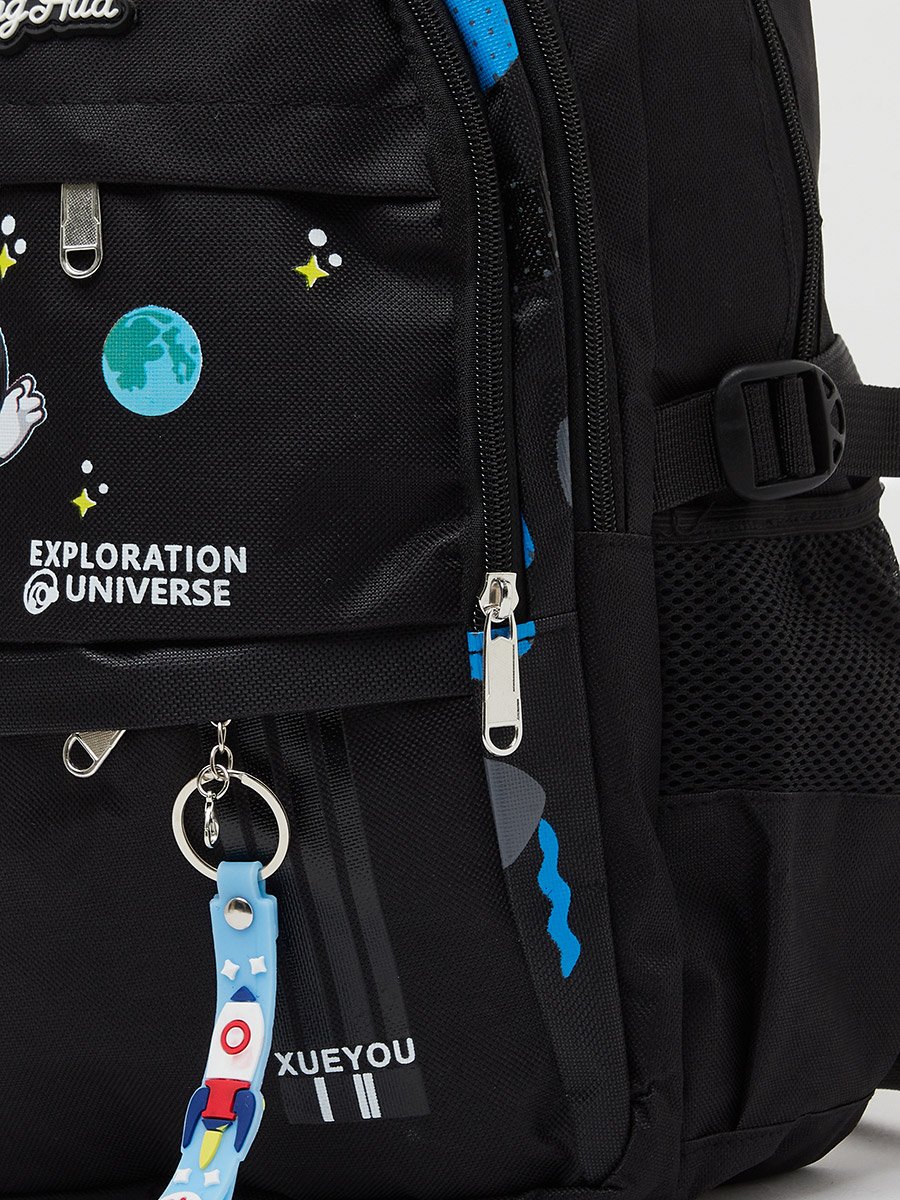 Teen Boys Space-Theme Printed Backpack