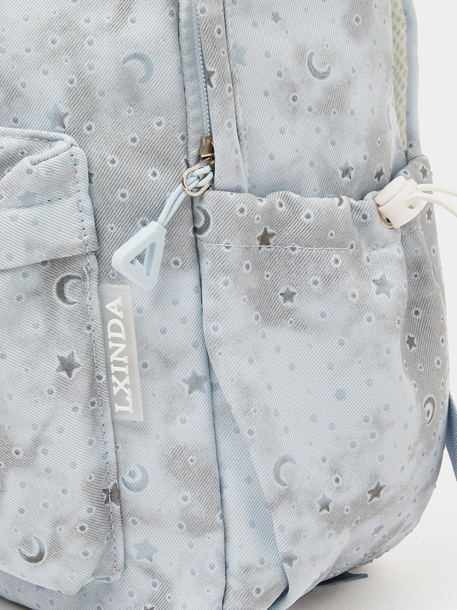 Teen Girls Star and Moon Print Backpack