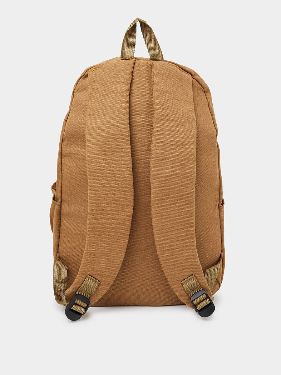 Teen Boys Solid Backpack with Zip Puller