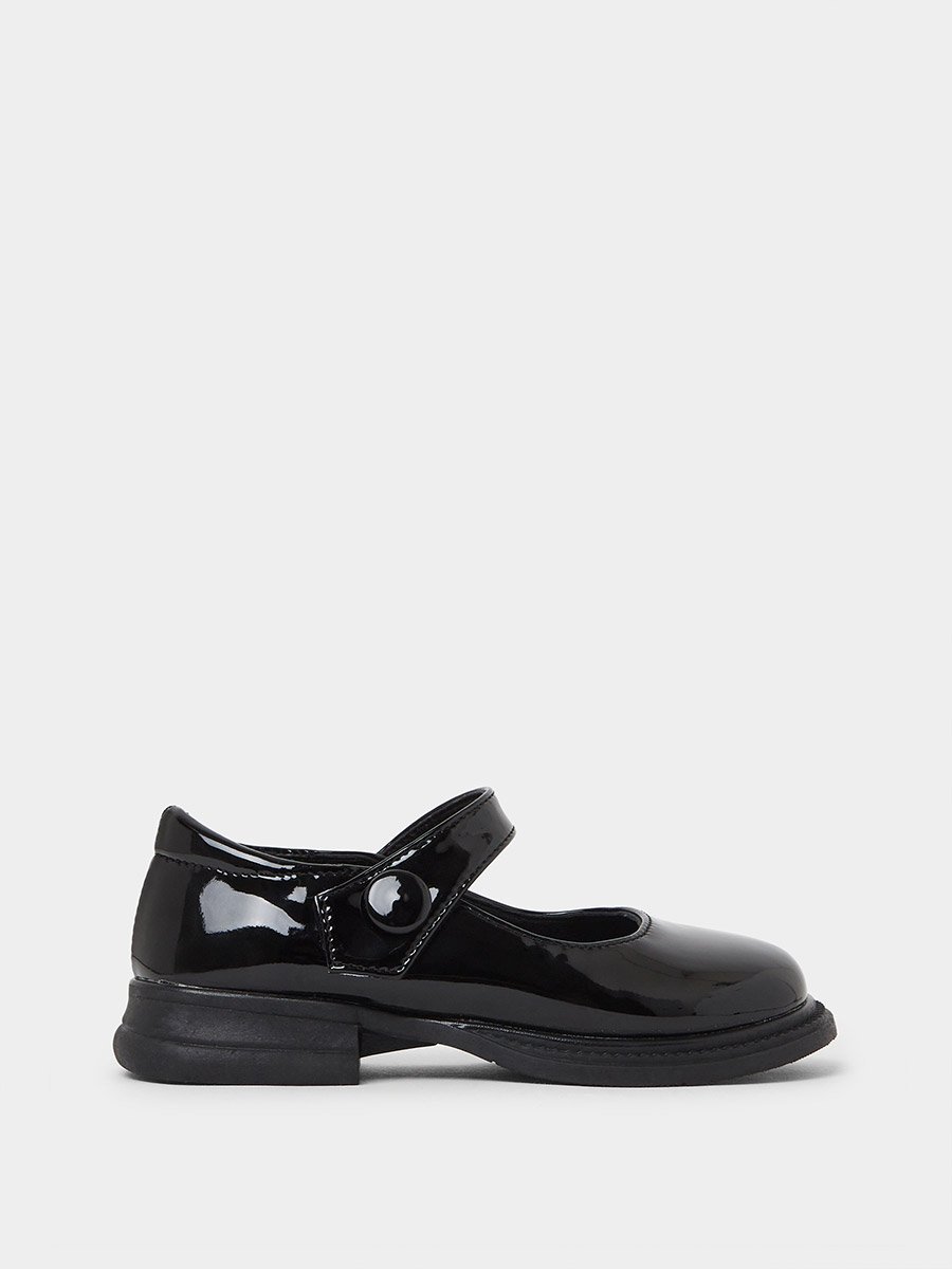 Girls Patent Mary Jane Shoes with Velcro