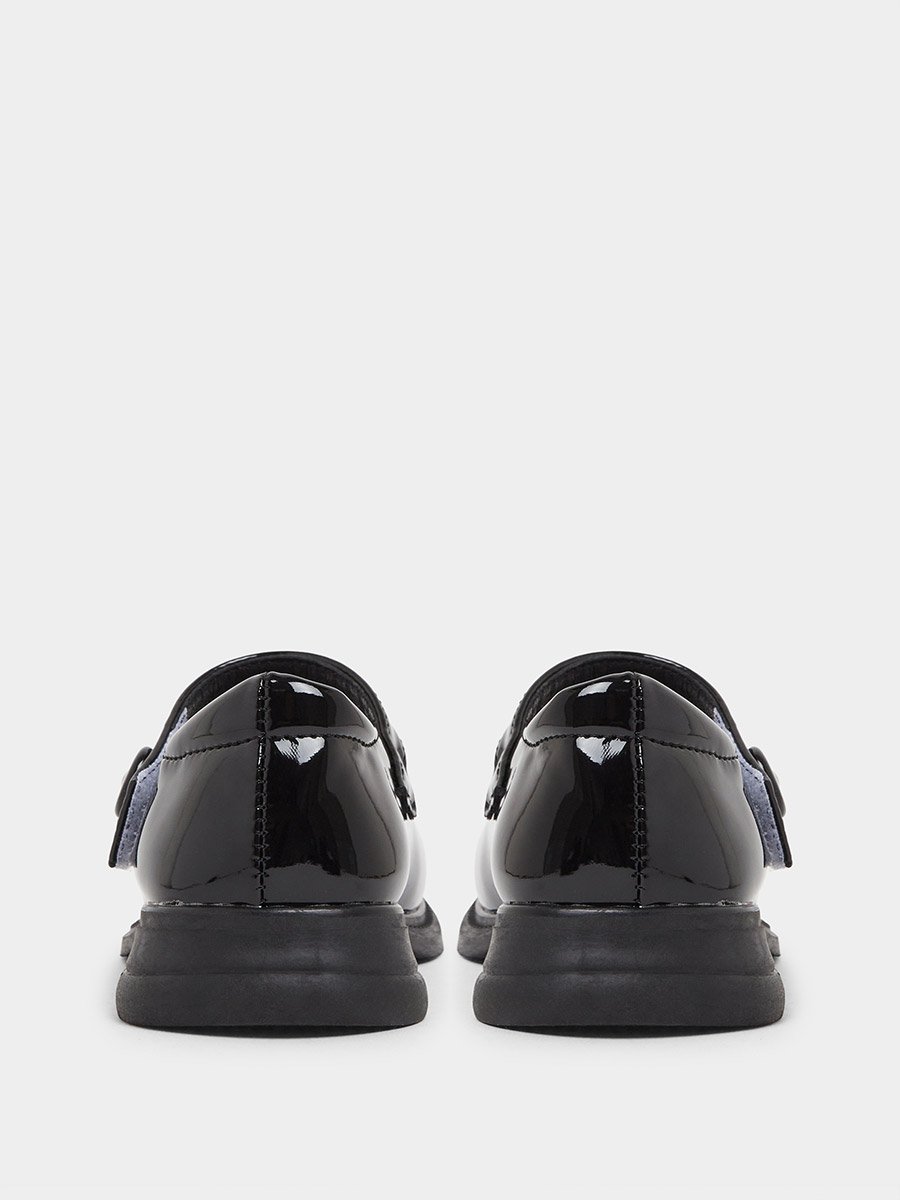 Girls Patent Mary Jane Shoes with Velcro