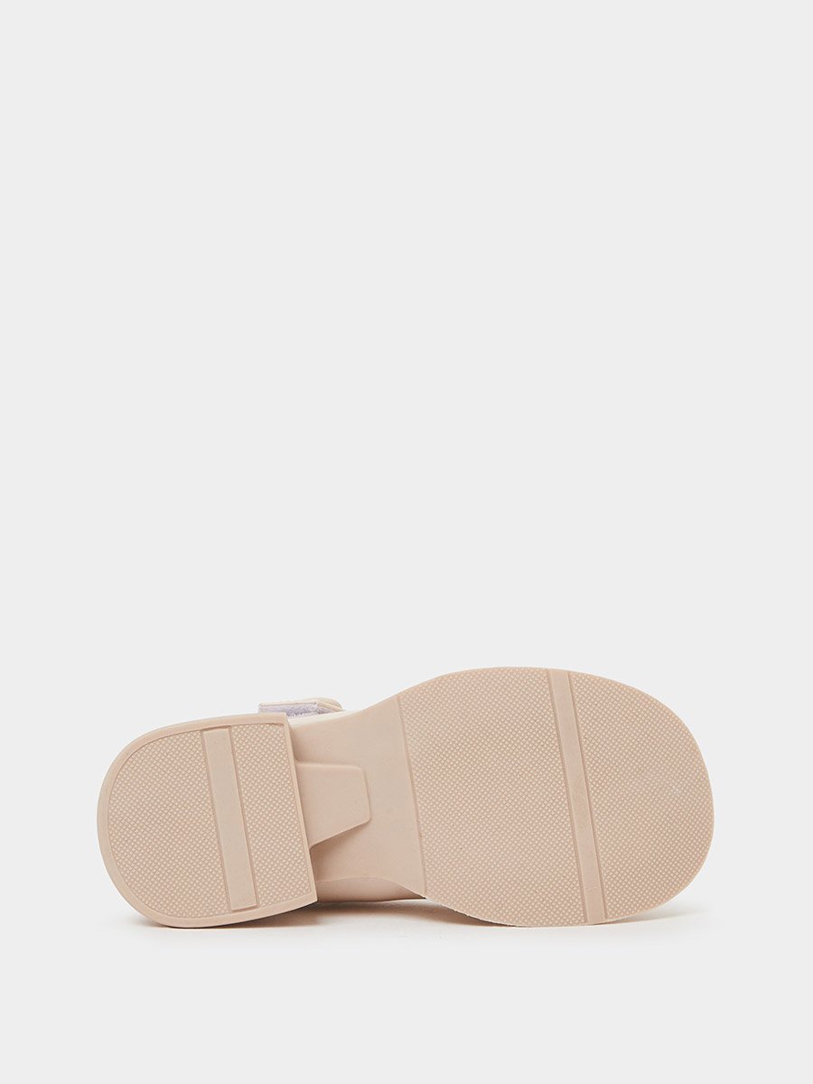 Girls Patent Mary Jane Shoes with Button Detail
