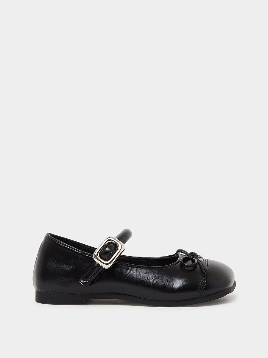Girls Bow Detail Ballerina Shoes