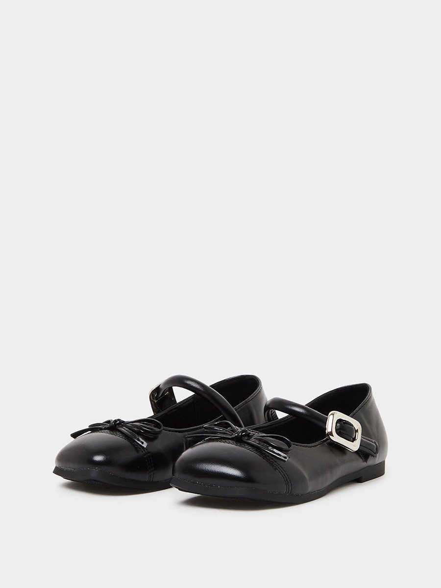 Girls Bow Detail Ballerina Shoes
