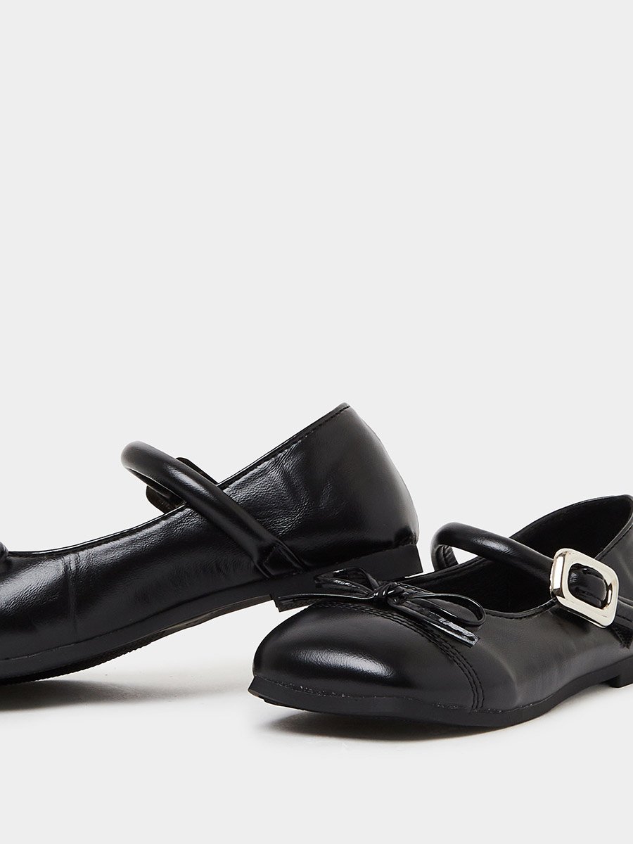 Girls Bow Detail Ballerina Shoes