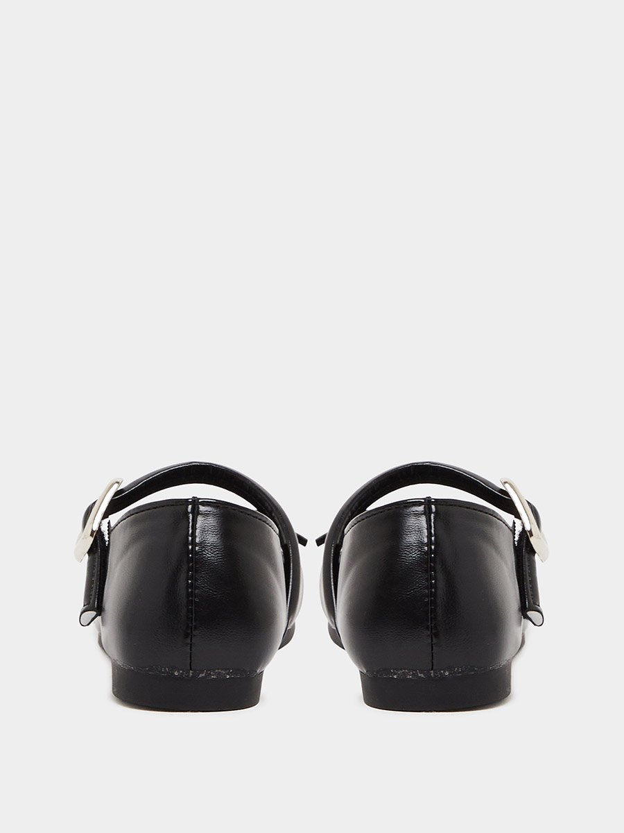 Girls Bow Detail Ballerina Shoes