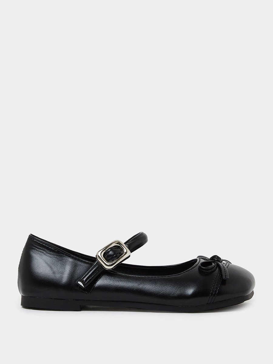Teen Girls Bow Detail School Shoes