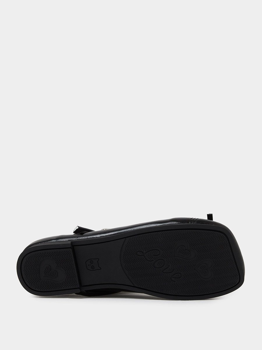 Teen Girls Bow Detail School Shoes