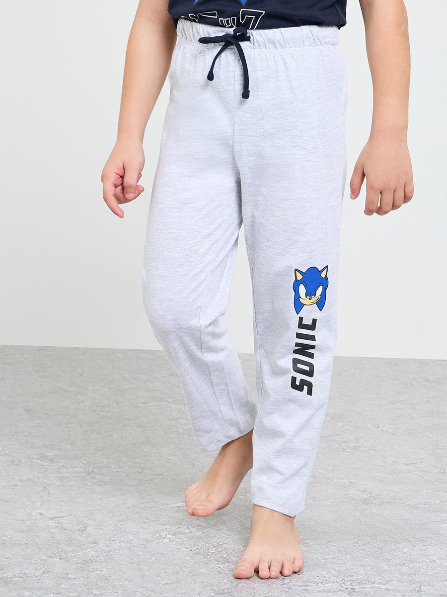 Boys Sonic Print Short Sleeve T-Shirt and Pyjama Set