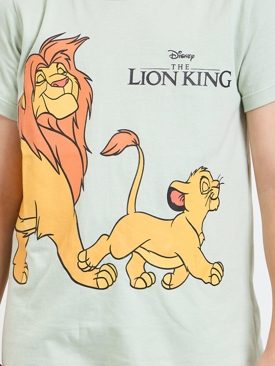 Boys Lion King Printed T-Shirt and Shorts Set