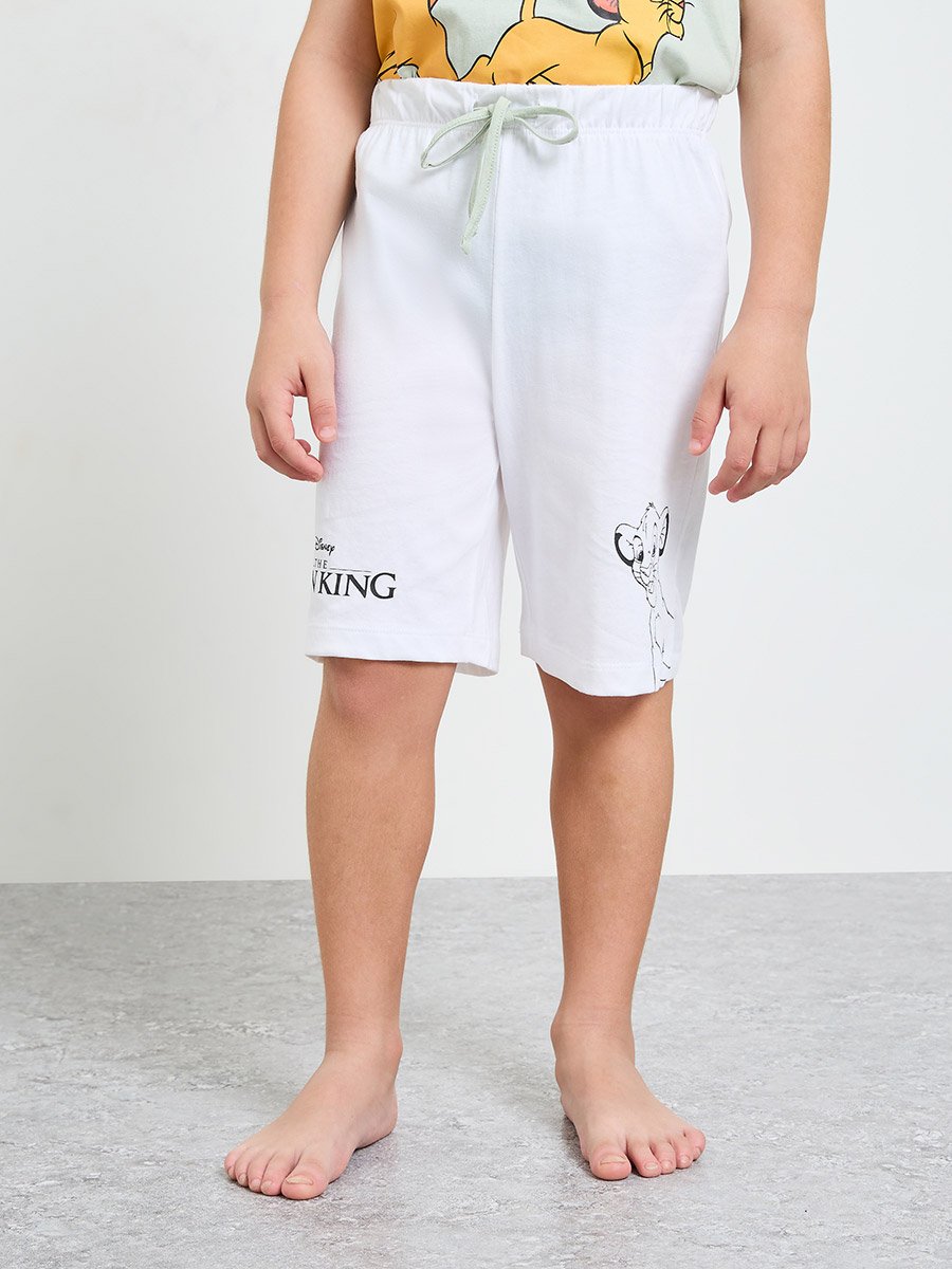 Boys Lion King Printed T-Shirt and Shorts Set