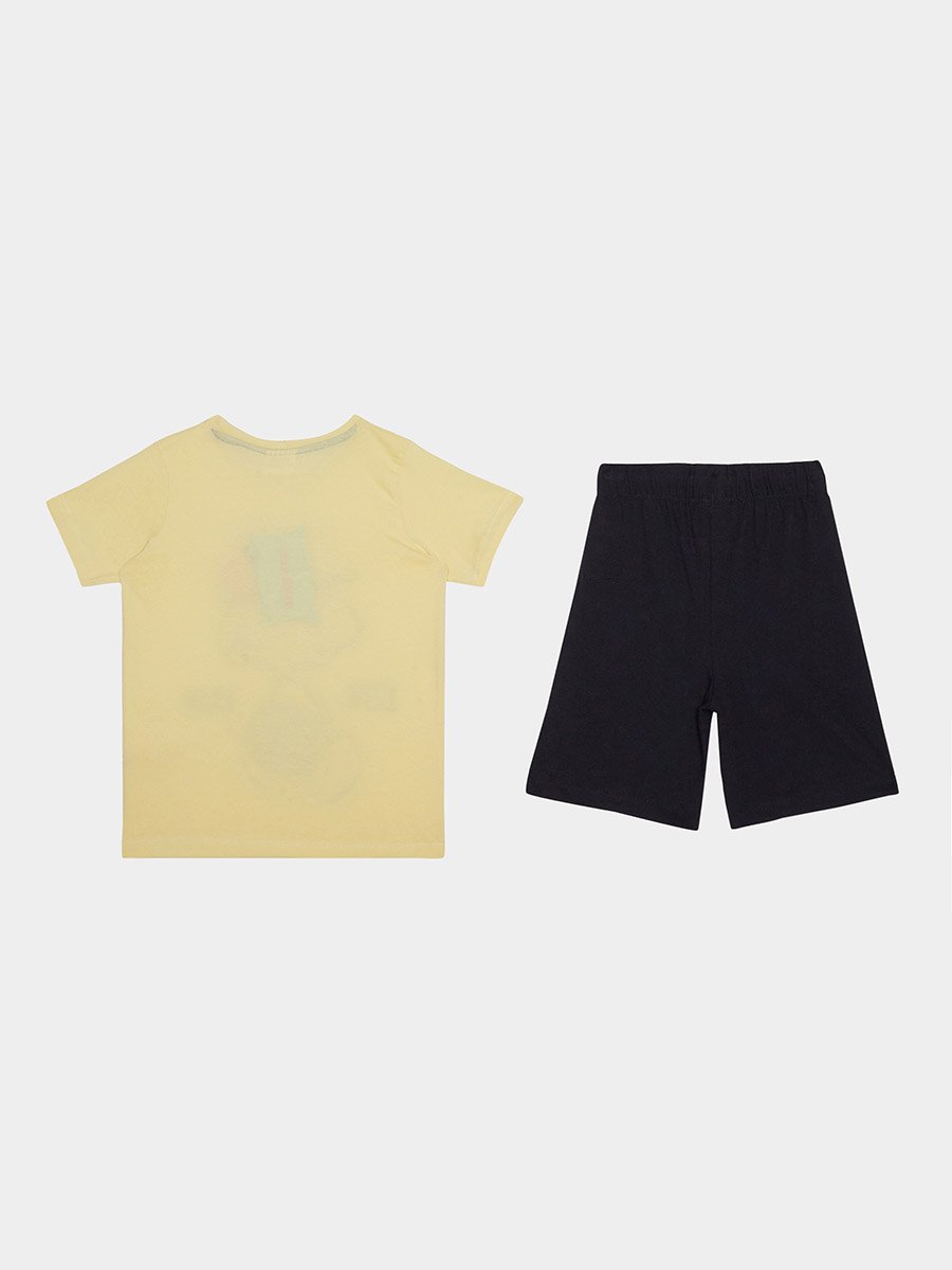 Boys Snoopy Printed T-Shirt and Shorts Set