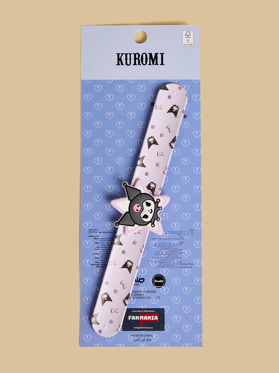 Kuromi Accent Slap Bracelet