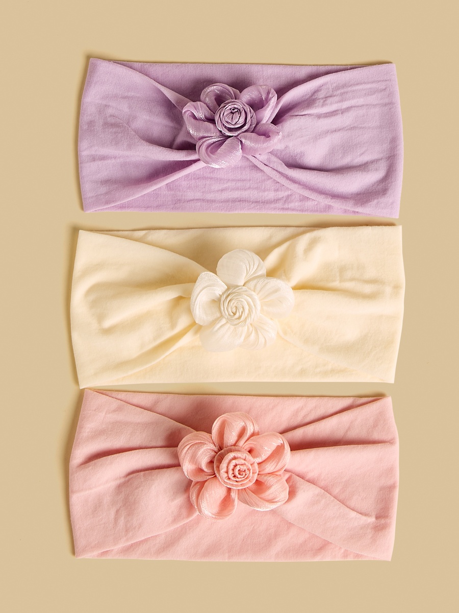 Pack of 3 - Floral Accent Headband