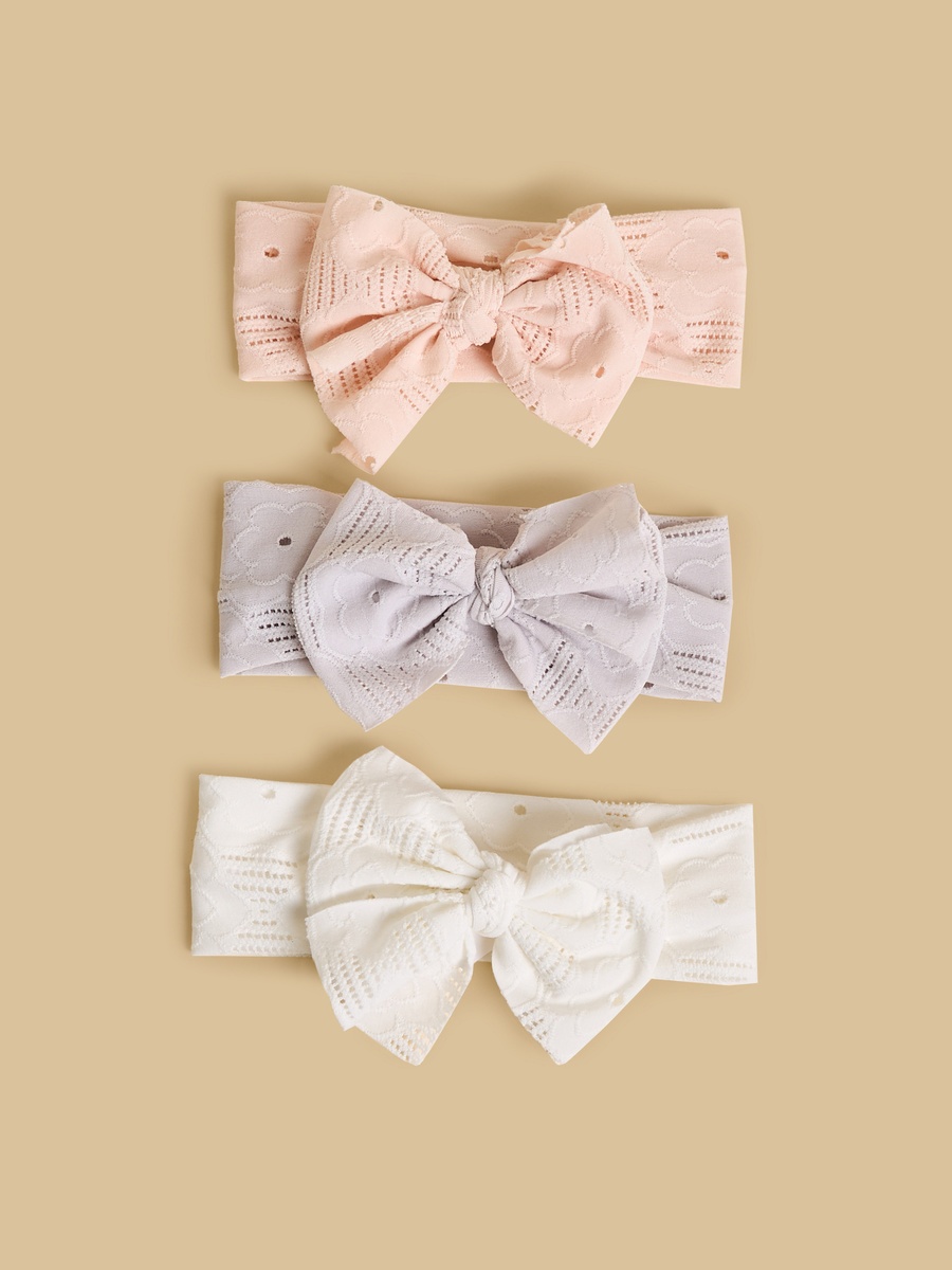 Pack of 3 - Bow Accent Lace Headband