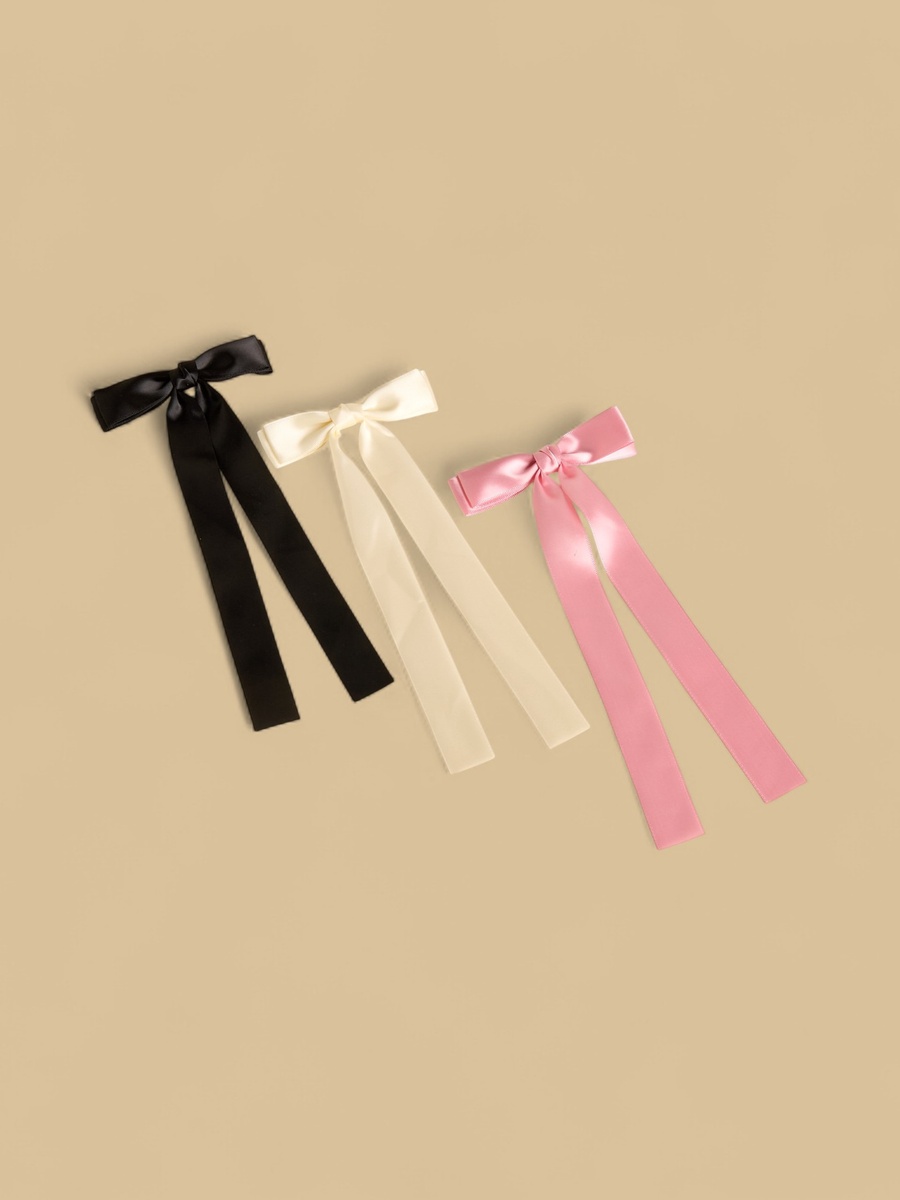 Pack of 3 - Bow Accent Hair Clip