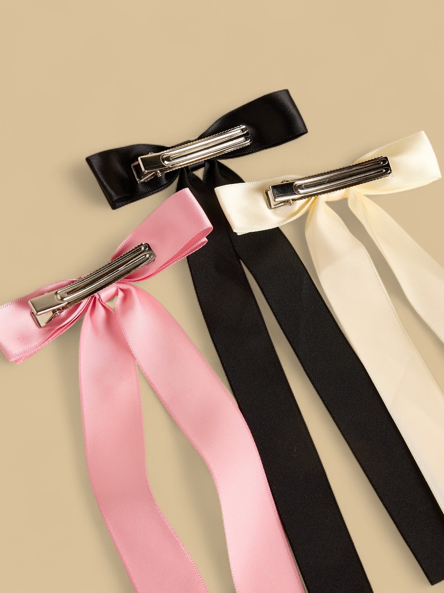 Pack of 3 - Bow Accent Hair Clip
