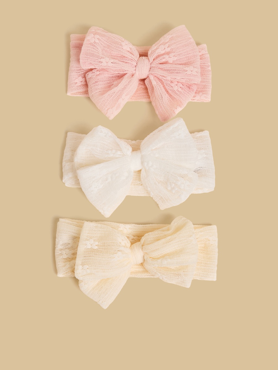 Pack of 3 - Bow Accent Hairband