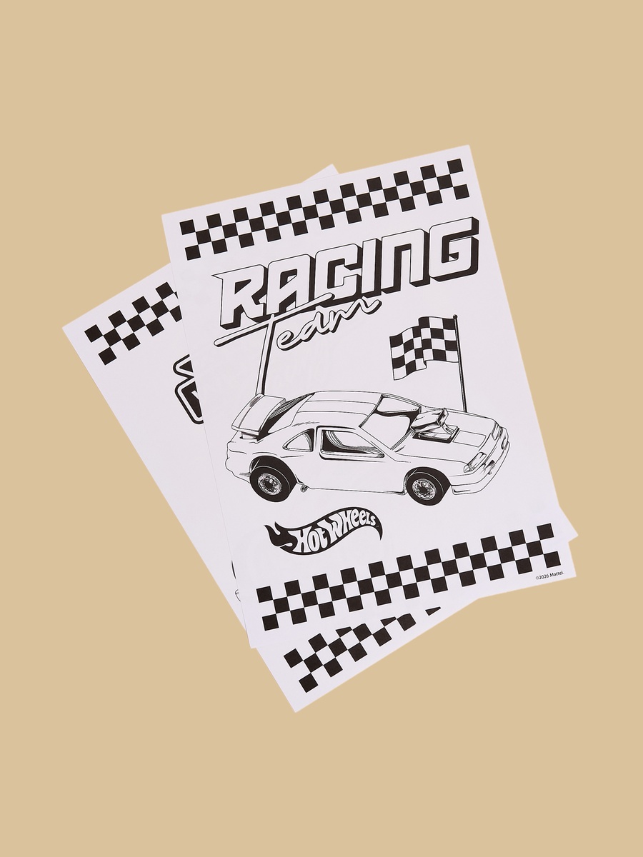 Hot Wheels Colouring Set