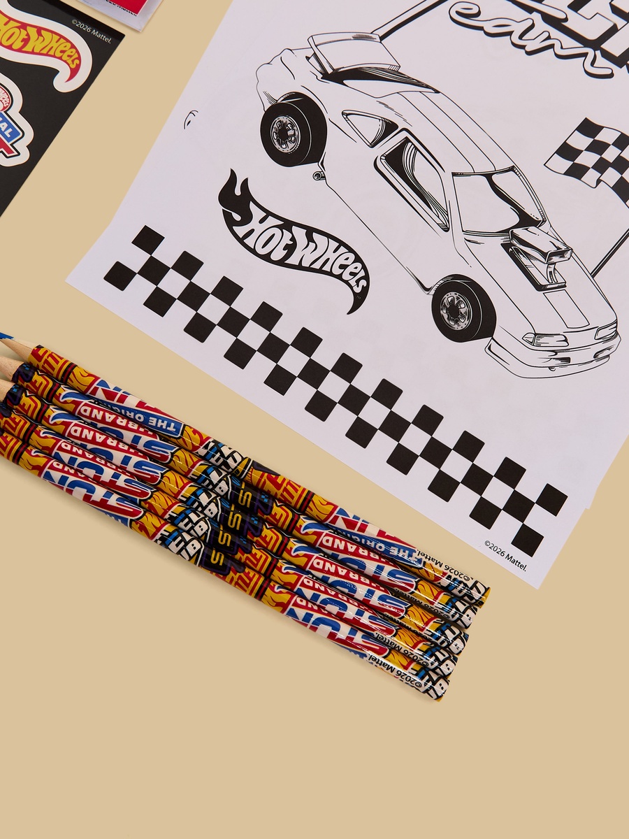 Hot Wheels Colouring Set