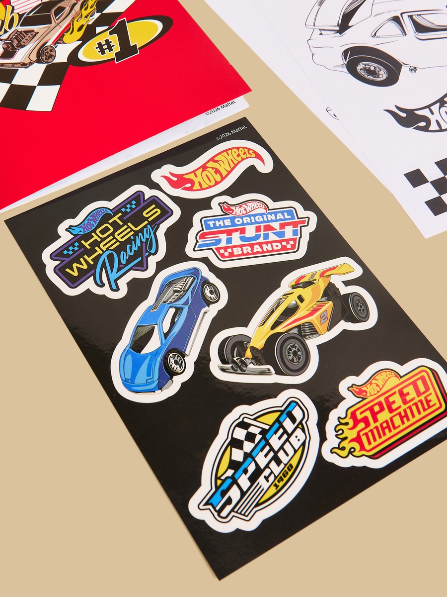 Hot Wheels Colouring Set