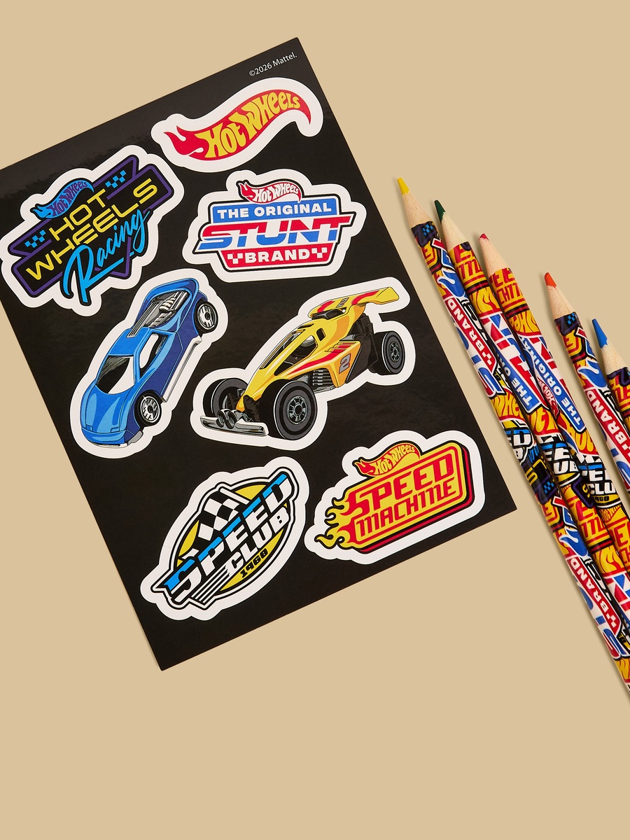 Hot Wheels Colouring Set