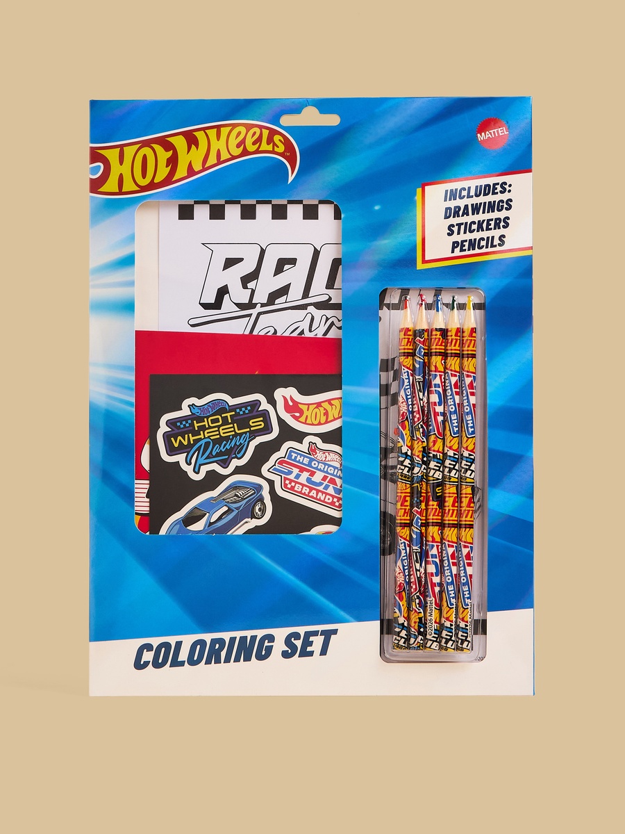 Hot Wheels Colouring Set
