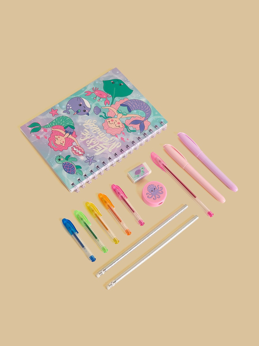 Mermaid Print Stationery Set