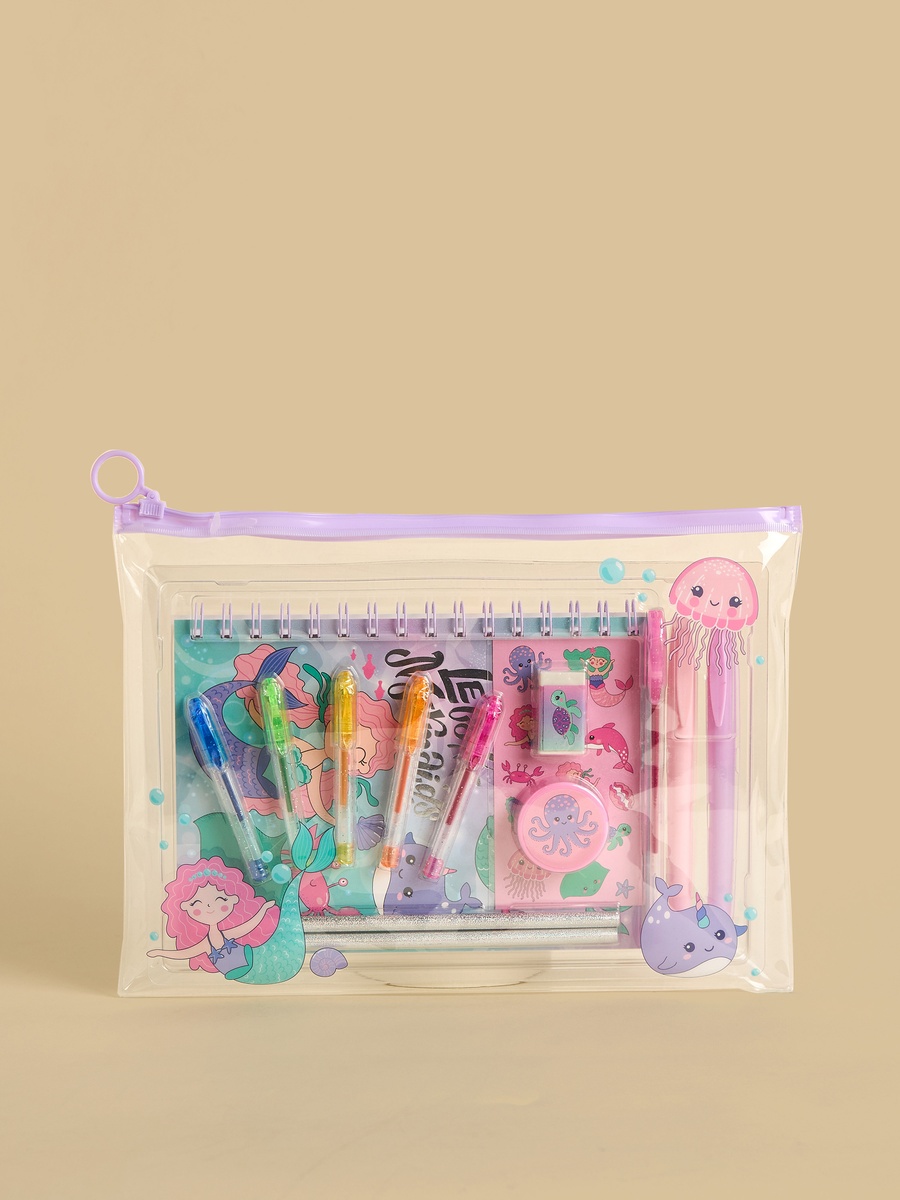 Mermaid Print Stationery Set