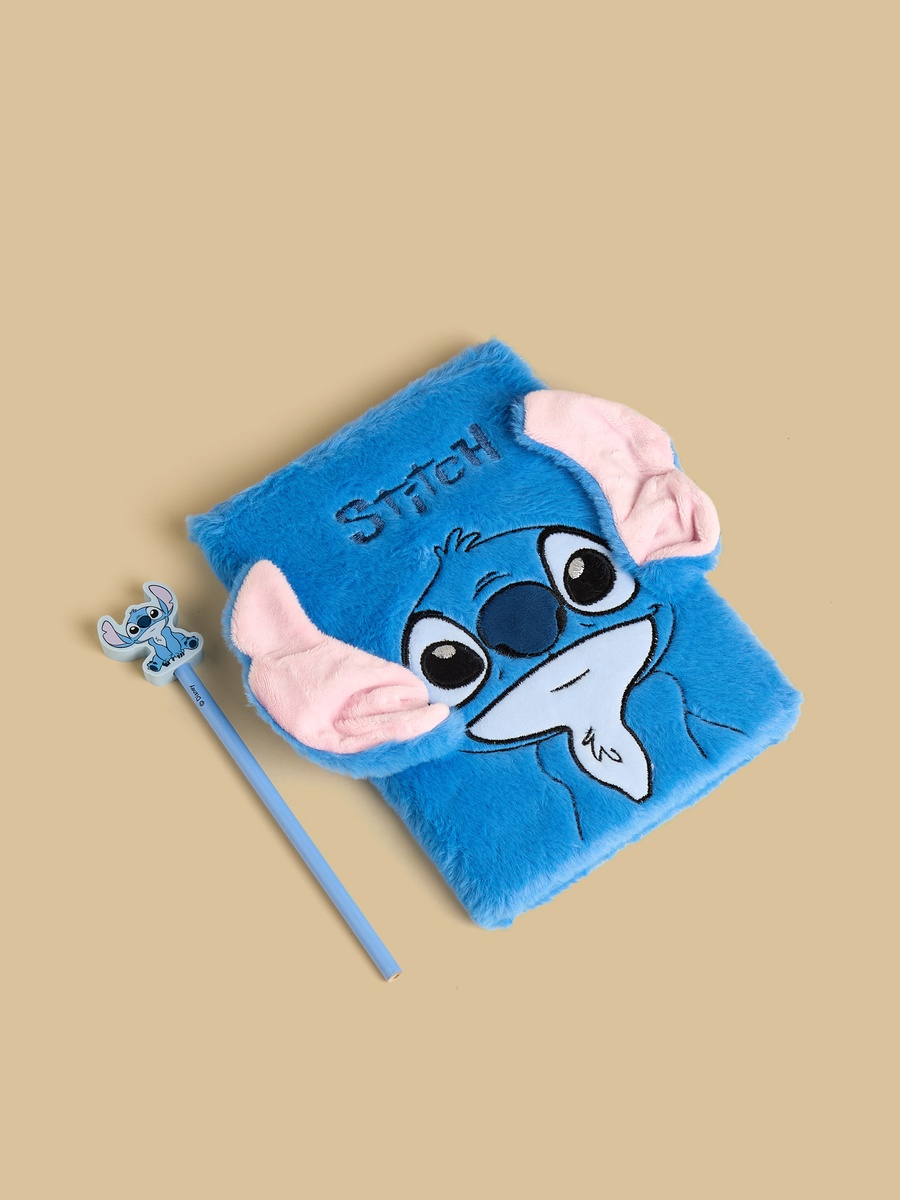Stitch Accent Ruled Notebook and Pencil Set