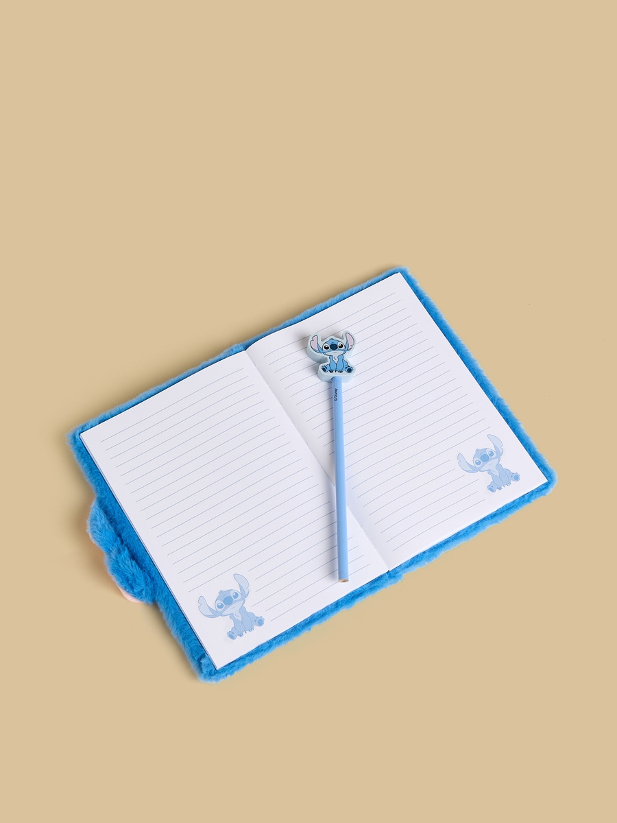 Stitch Accent Ruled Notebook and Pencil Set
