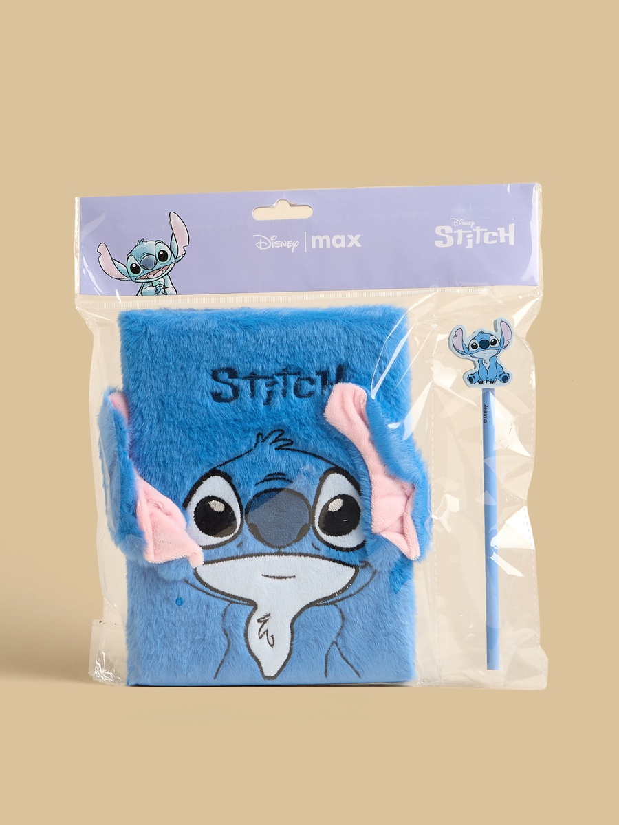 Stitch Accent Ruled Notebook and Pencil Set