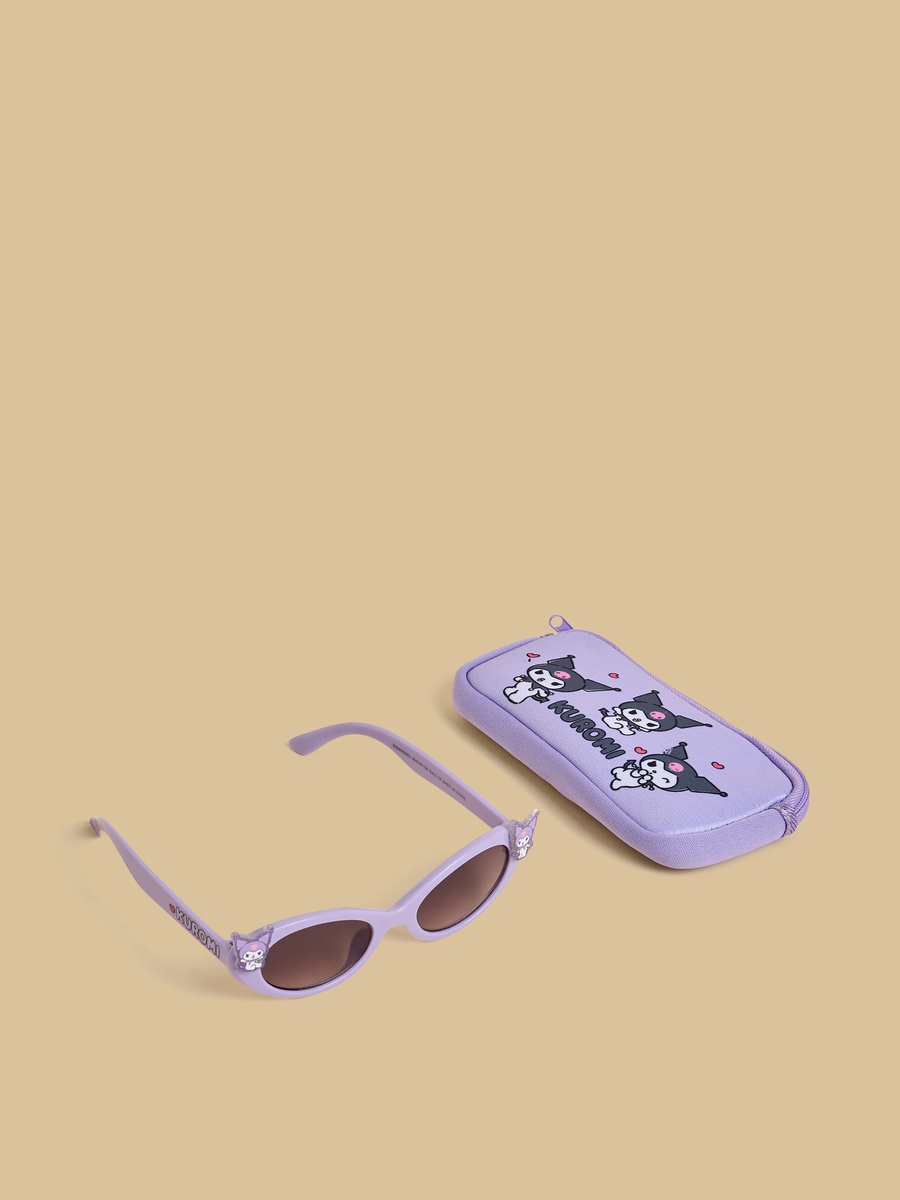 Kuromi Print Sunglasses with Case