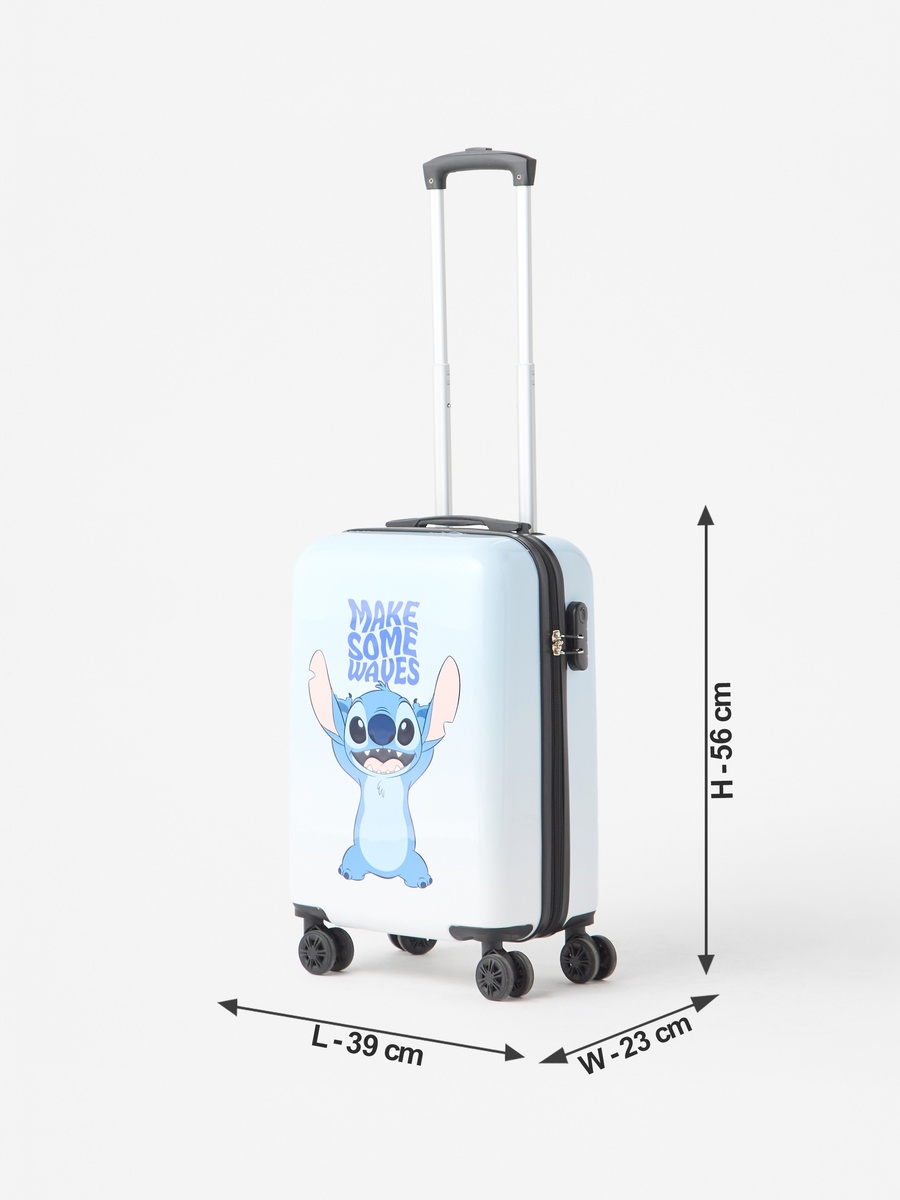 Stitch Print 4-Wheel Hardcase Trolley Bag with Retractable Handle
