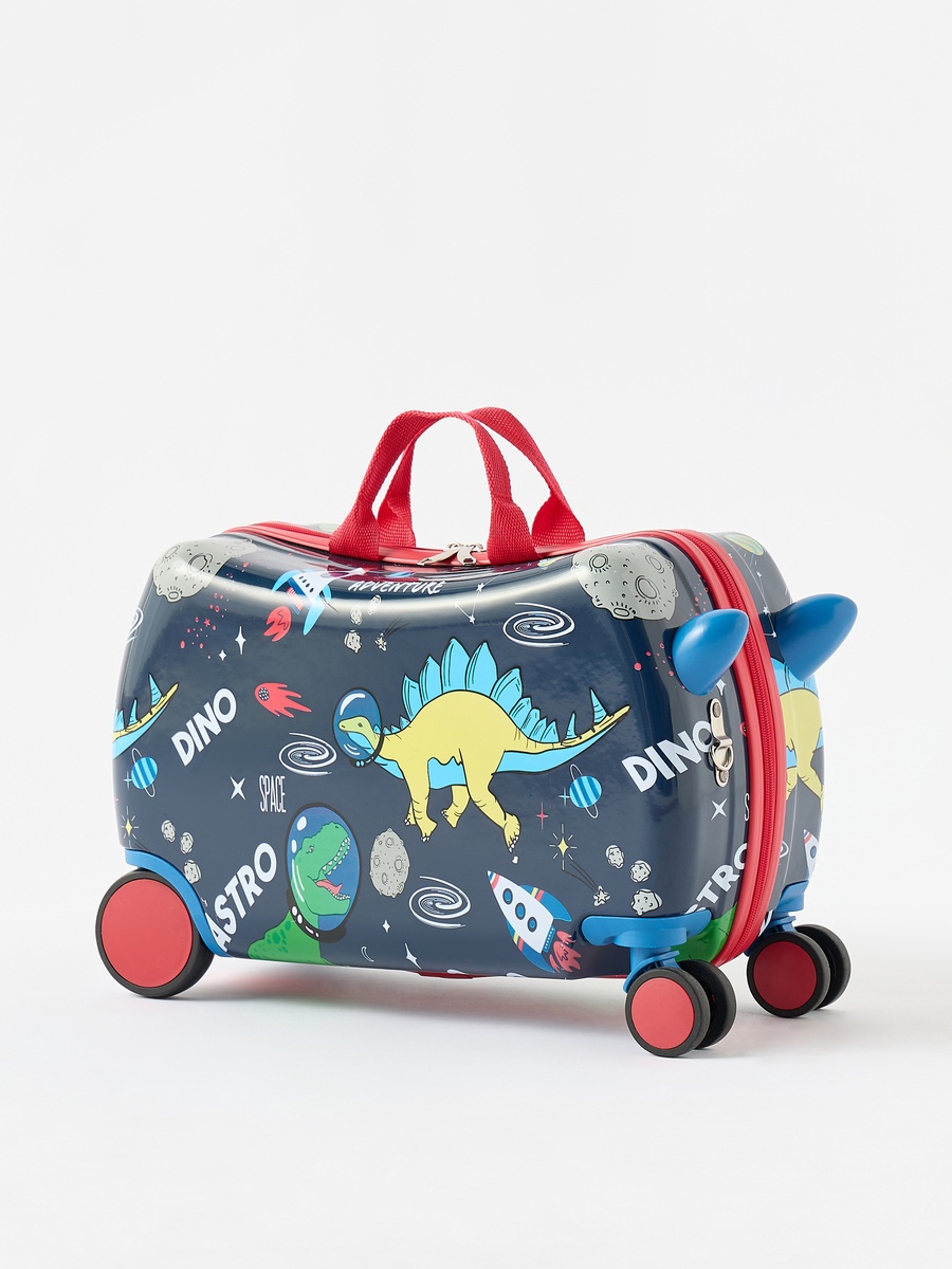 Printed Hardcase Trolley Bag with Zip Closure