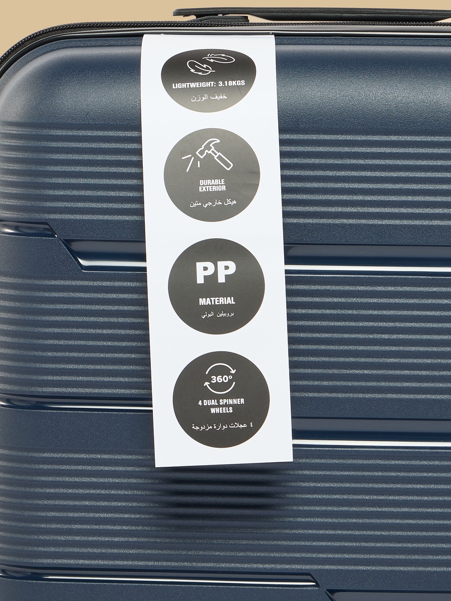 Ribbed Hardcase Trolley Bag