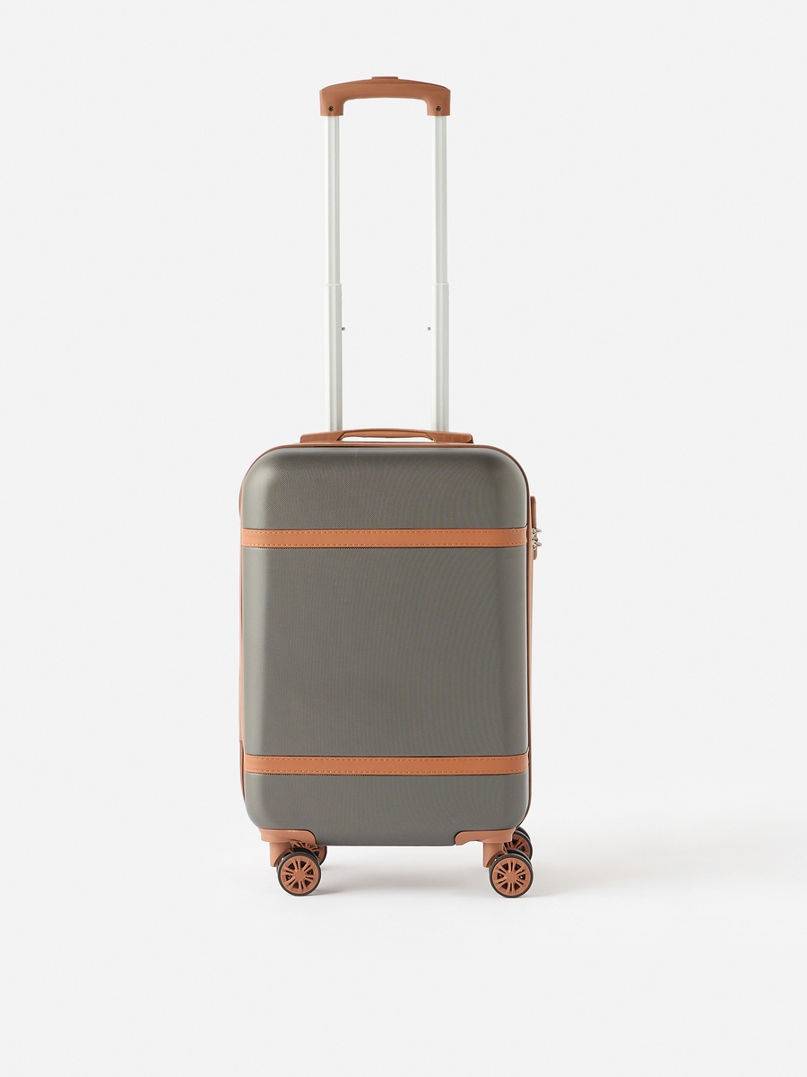 Textured Hardcase Trolley Bag with Retractable Handle