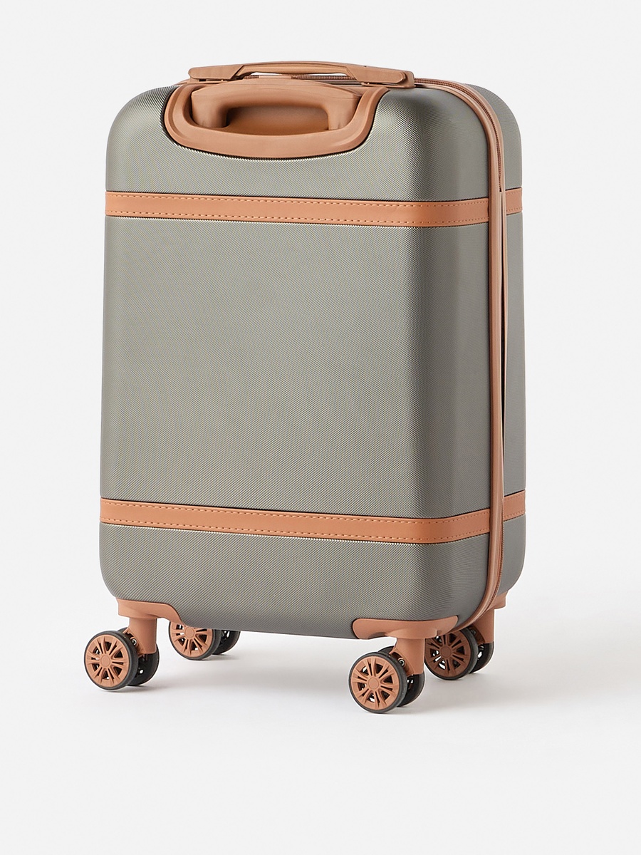 Textured Hardcase Trolley Bag with Retractable Handle