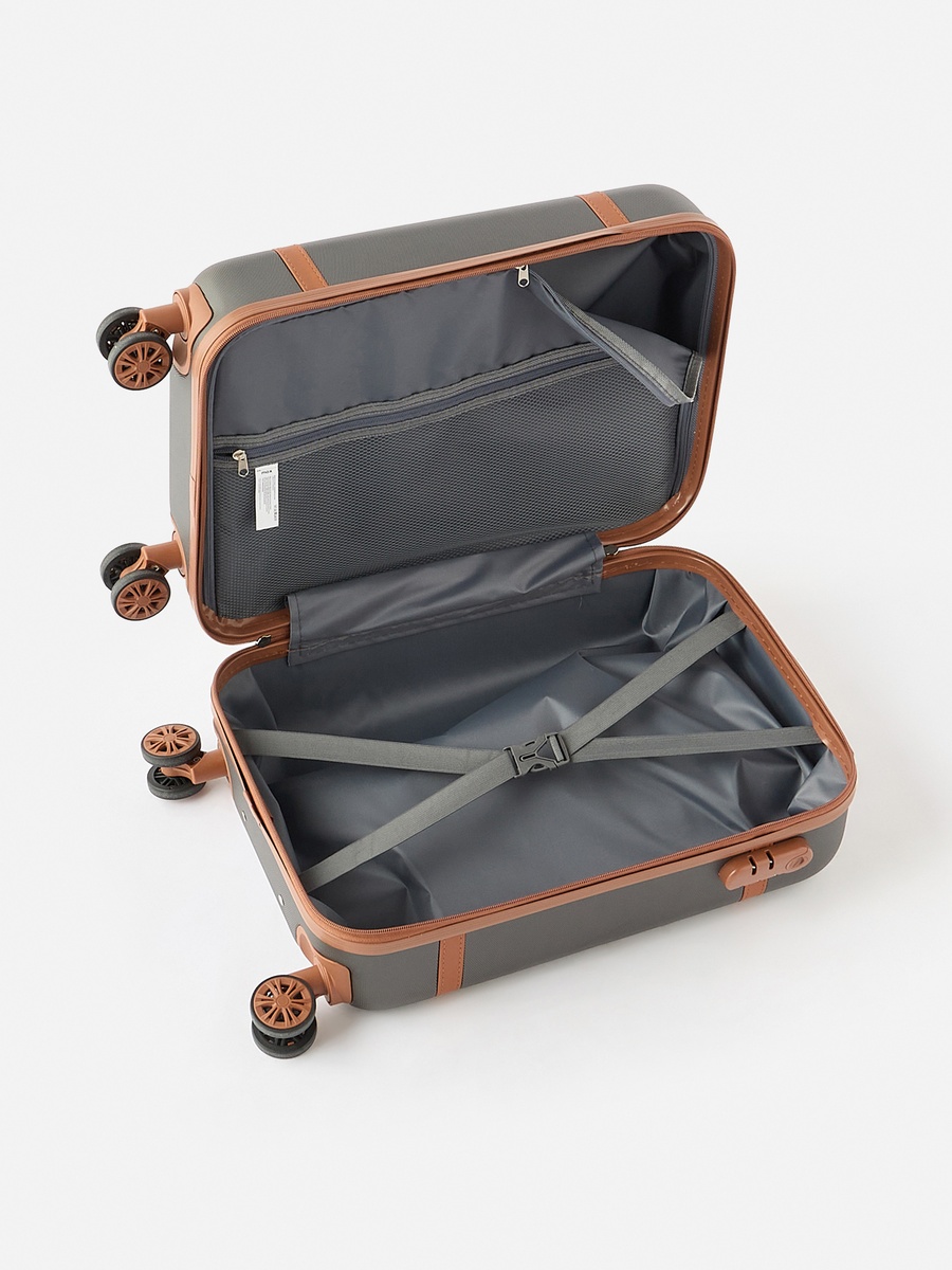 Textured Hardcase Trolley Bag with Retractable Handle