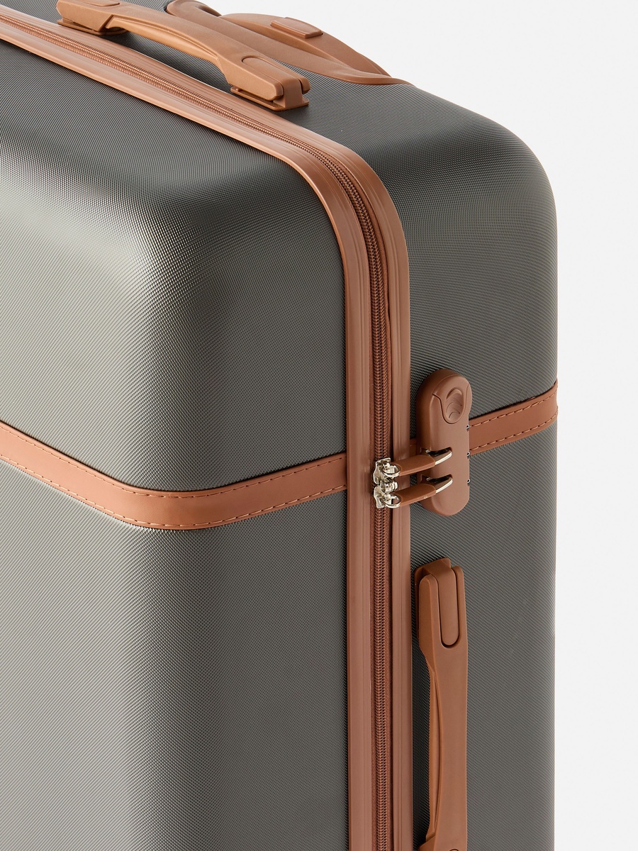 Textured Hardcase Trolley Bag with Retractable Handle