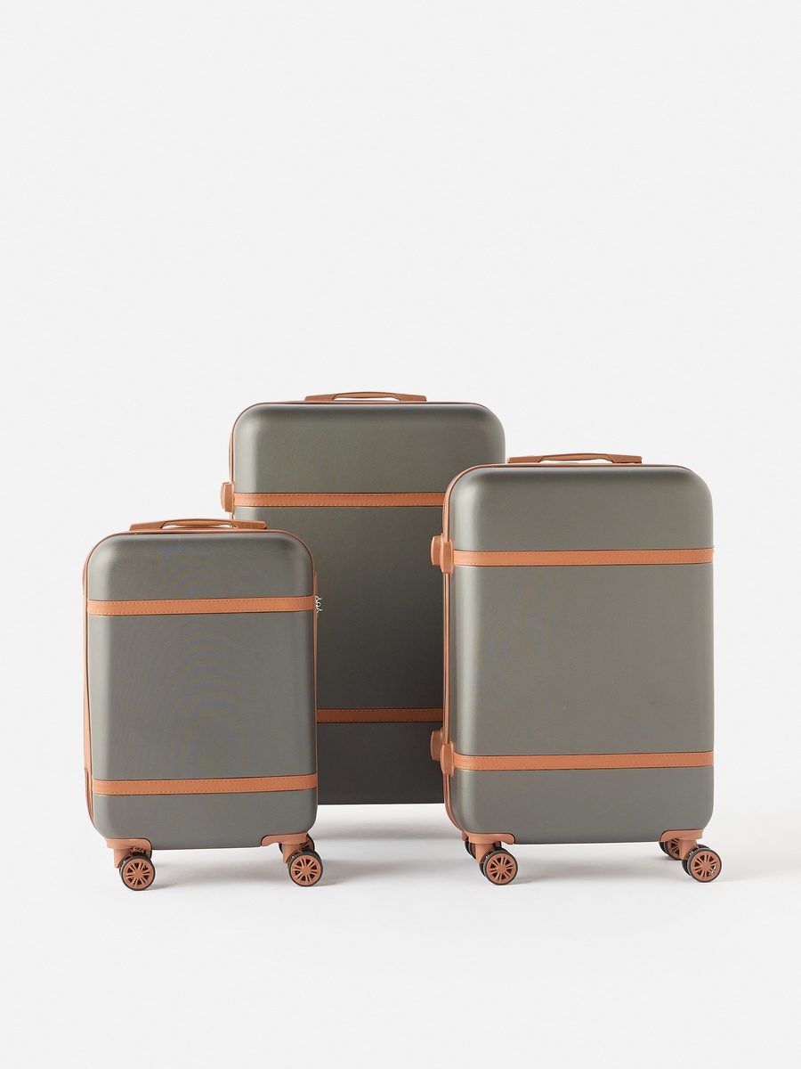 Textured Hardcase Trolley Bag with Retractable Handle