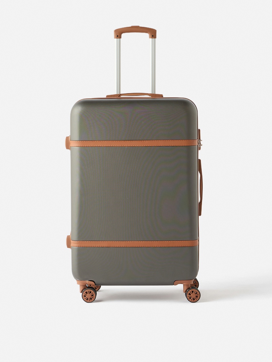 Textured Hardcase Trolley Bag with Retractable Handle