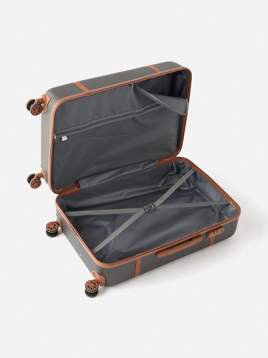 Textured Hardcase Trolley Bag with Retractable Handle