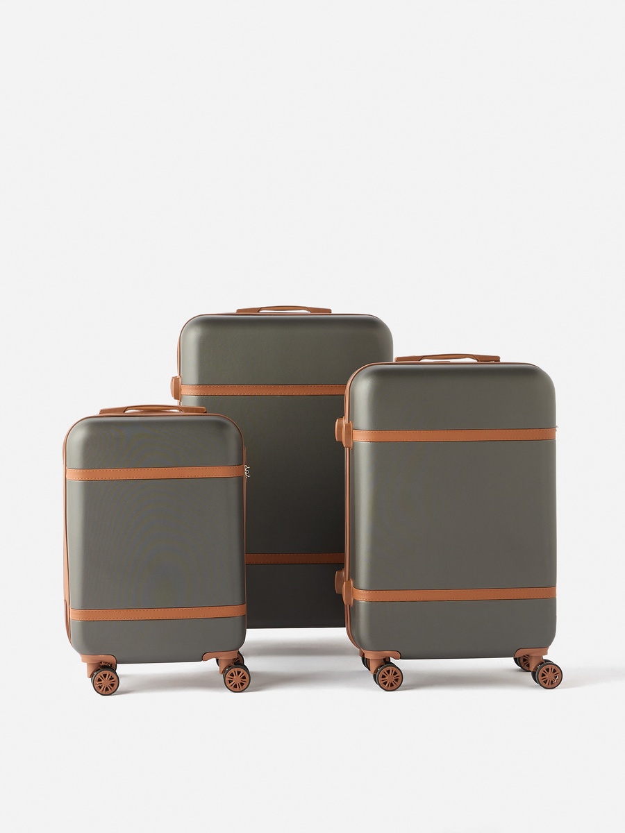 Textured Hardcase Trolley Bag with Retractable Handle
