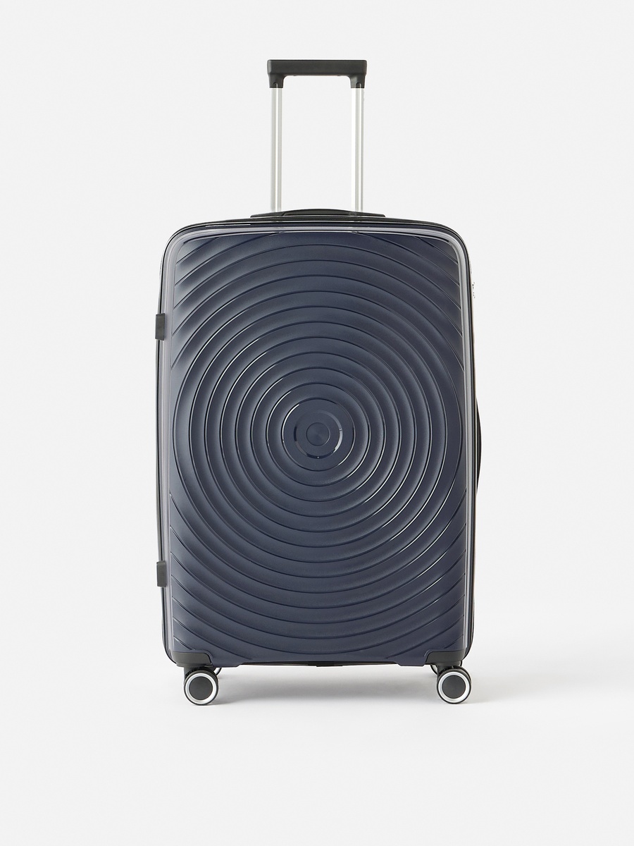 Textured Hardcase Trolley Bag with Retractable Handle