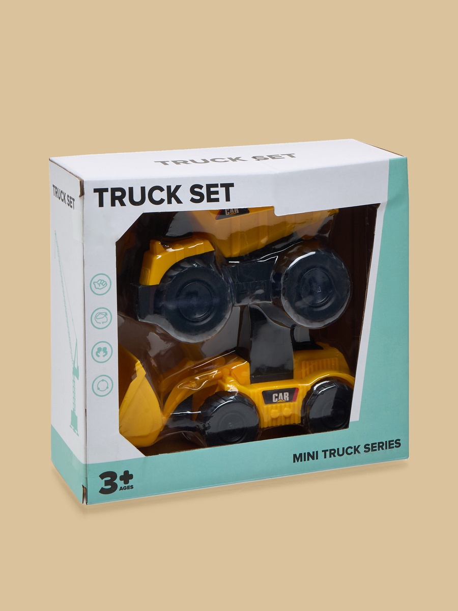 Pack of 2 - Mini Toy Truck Set